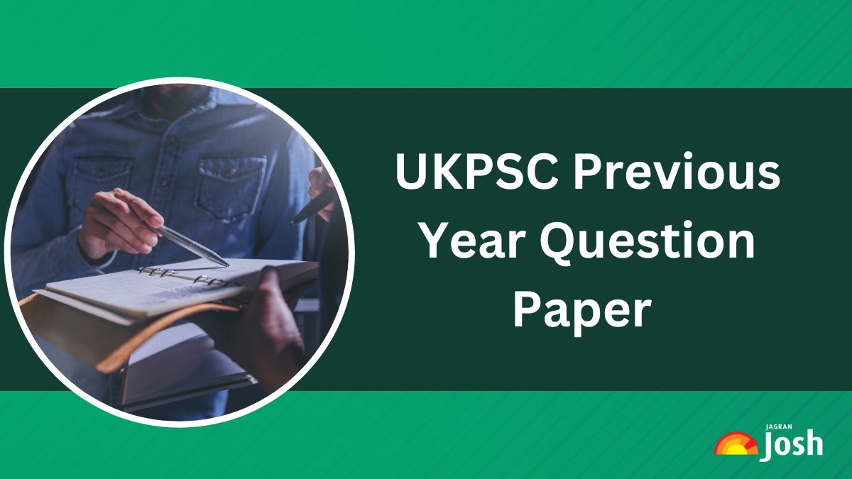 UKPSC Previous Year Question Paper: PDF Download