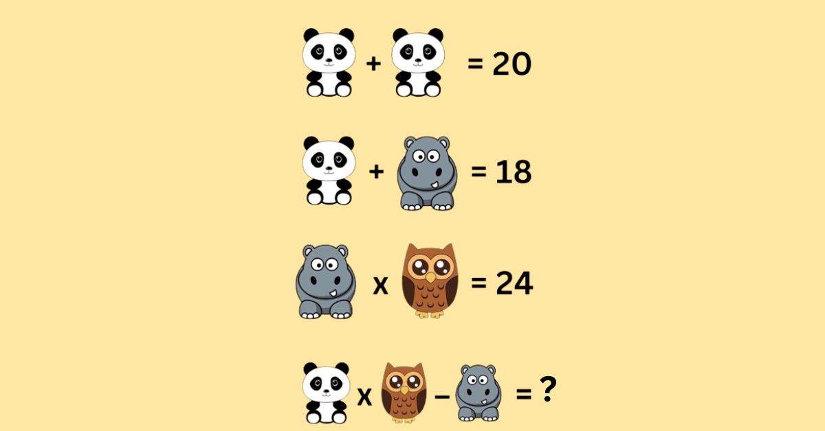 Brain Teaser: Untangle the Animal Equation in Record Time! 