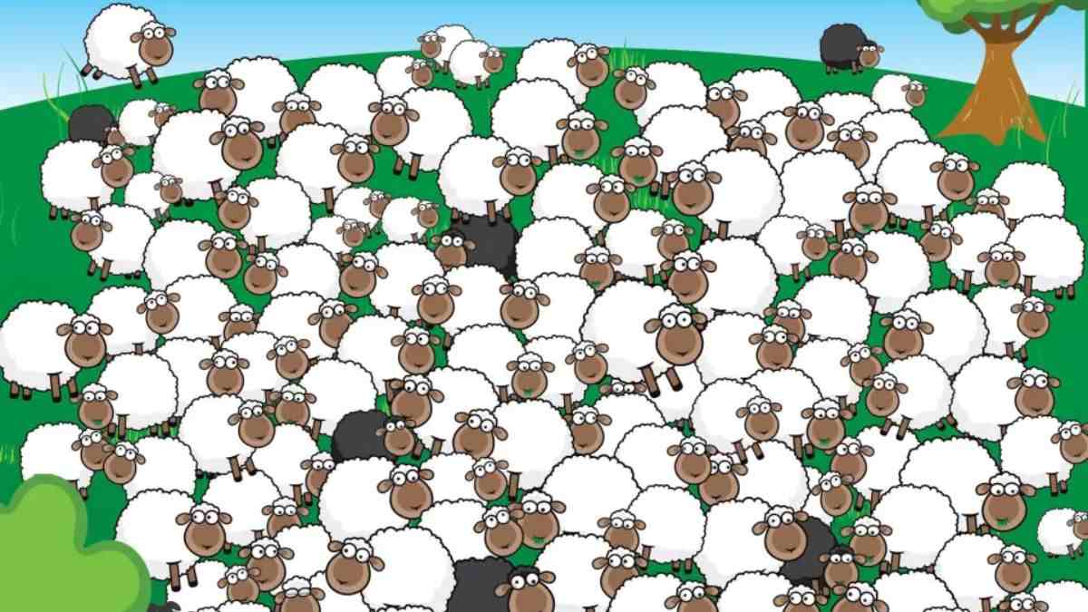 Picture Puzzle IQ Test: Unleash Your Inner Sherlock! Spot The Sleeping Sheep In 15 Seconds!