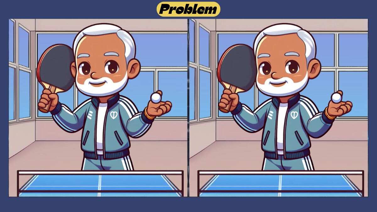 Find 3 Differences in 40 Seconds in This Table Tennis Scene