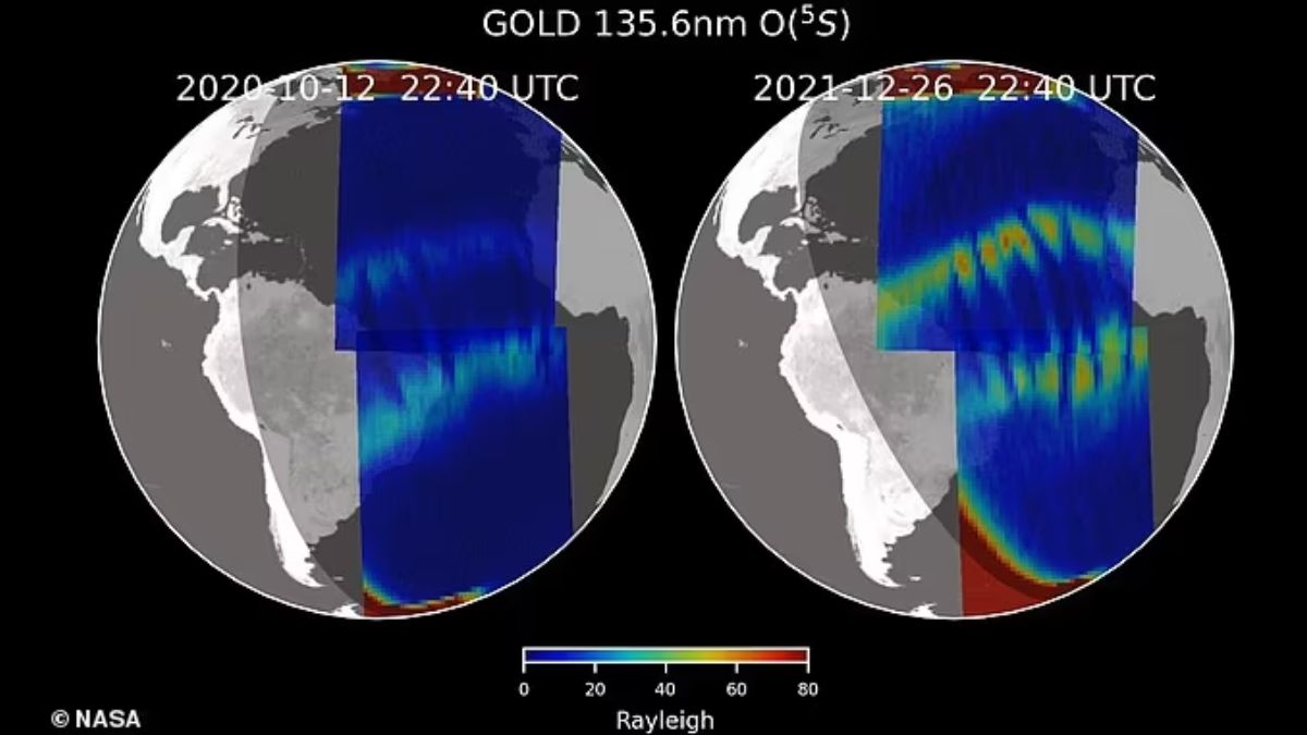 NASA’s GOLD Mission Spots X and C-shaped Structures In Earth’s Ionosphere, Know Significance