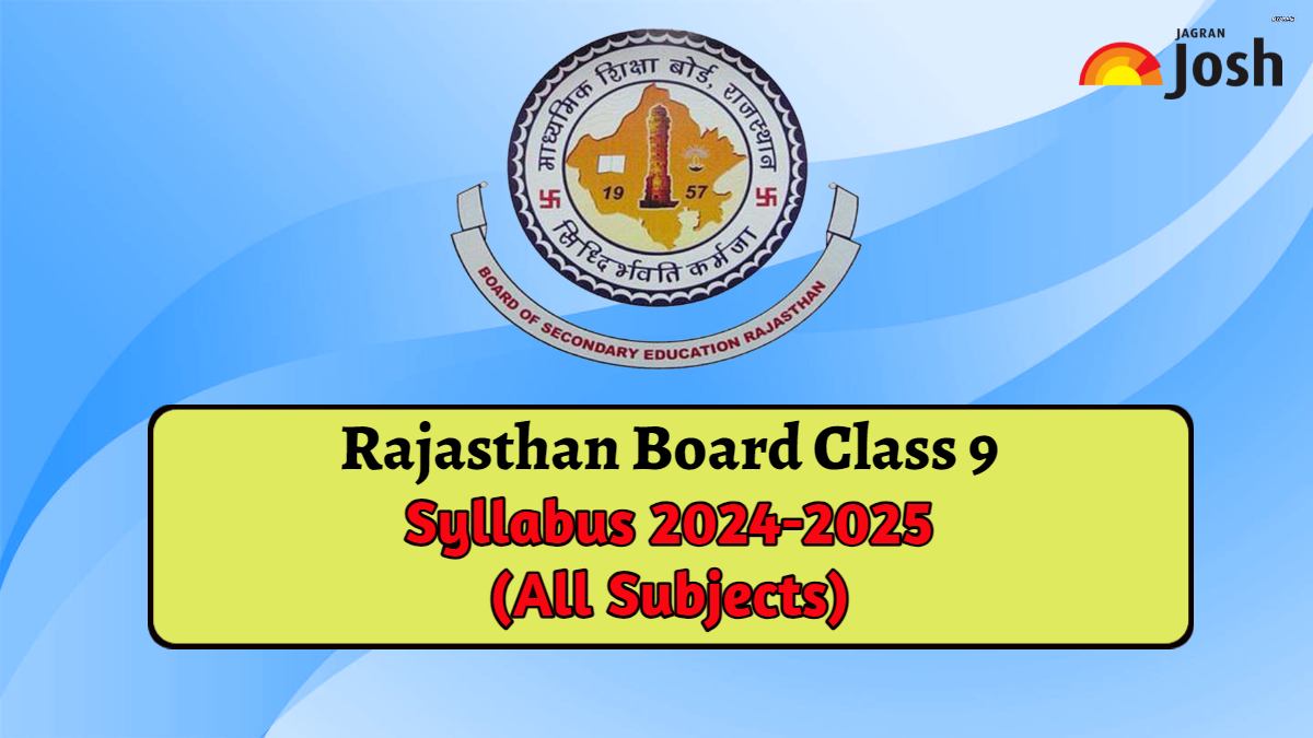Rajasthan Board RBSE Class 9 Syllabus 2024-2025: Download Subject-Wise PDFs
