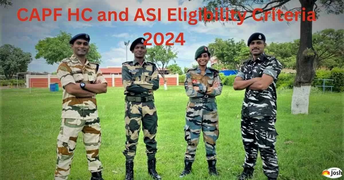 CAPF HC and ASI Eligibility Criteria 2024