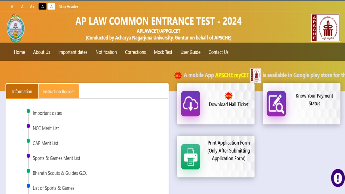 AP LAWCET 2024 Answer Key Out Today