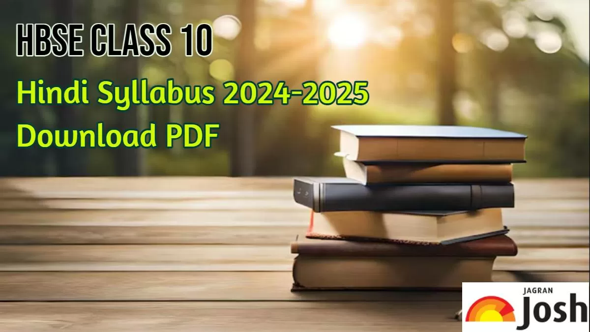 Haryana Board Class 10 Hindi Syllabus 2024-25 PDF