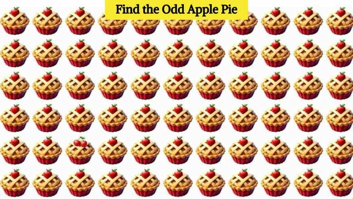 Find odd apple pie in 4 seconds