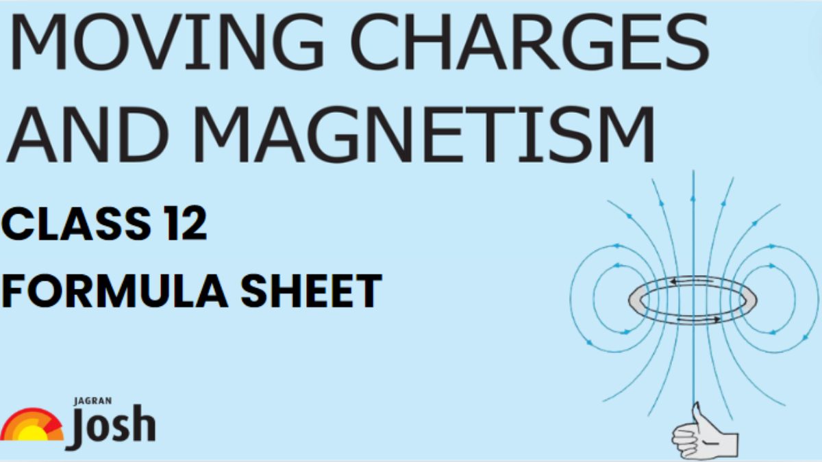 CBSE Class 12 Moving Charges and Magnetism Formula List: Download PDF