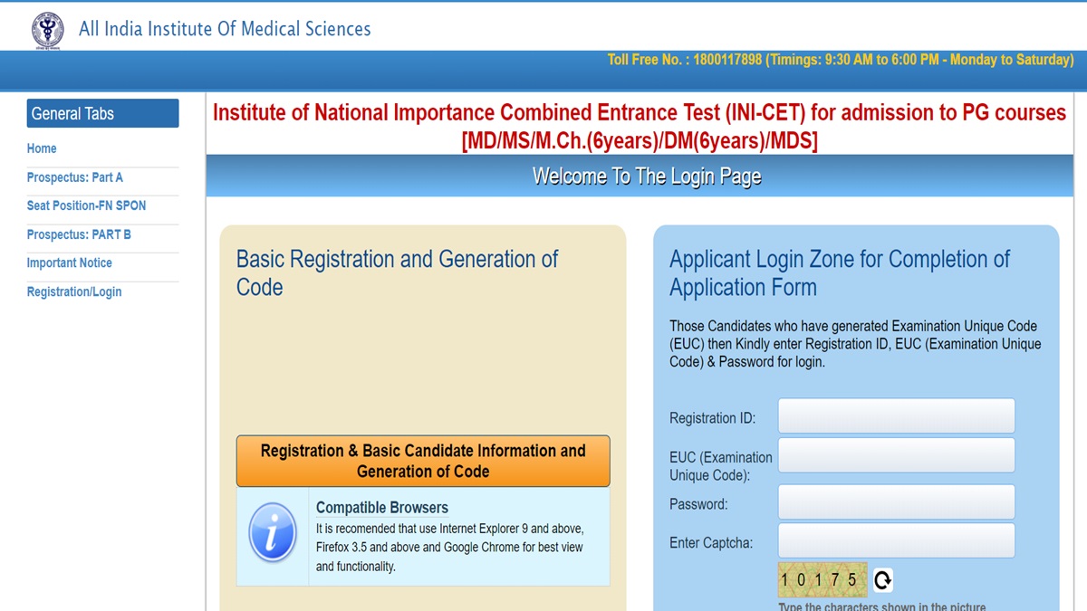 INI CET Mock Allotment 2024 Choice Filling Begin Today