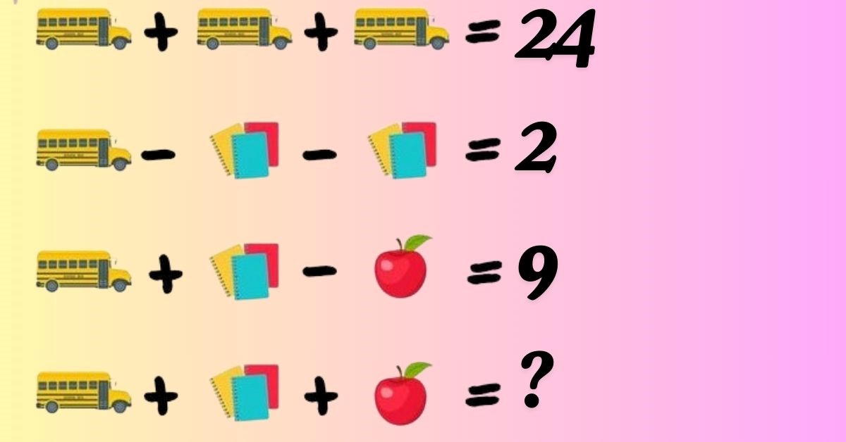 Brain Teaser: Can You Crack the Code and Find The Value of these School ...