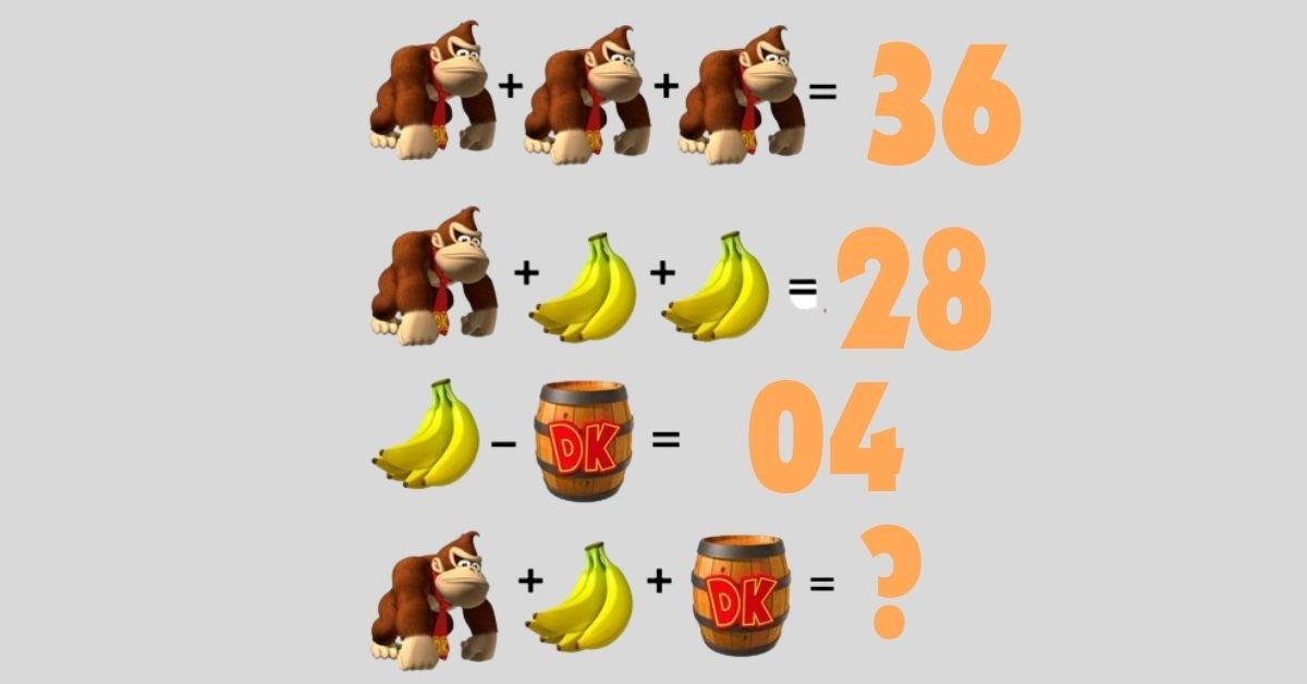 A Donkey Kong Brainteaser for the Mind: Can You Crack the Code and Find ...