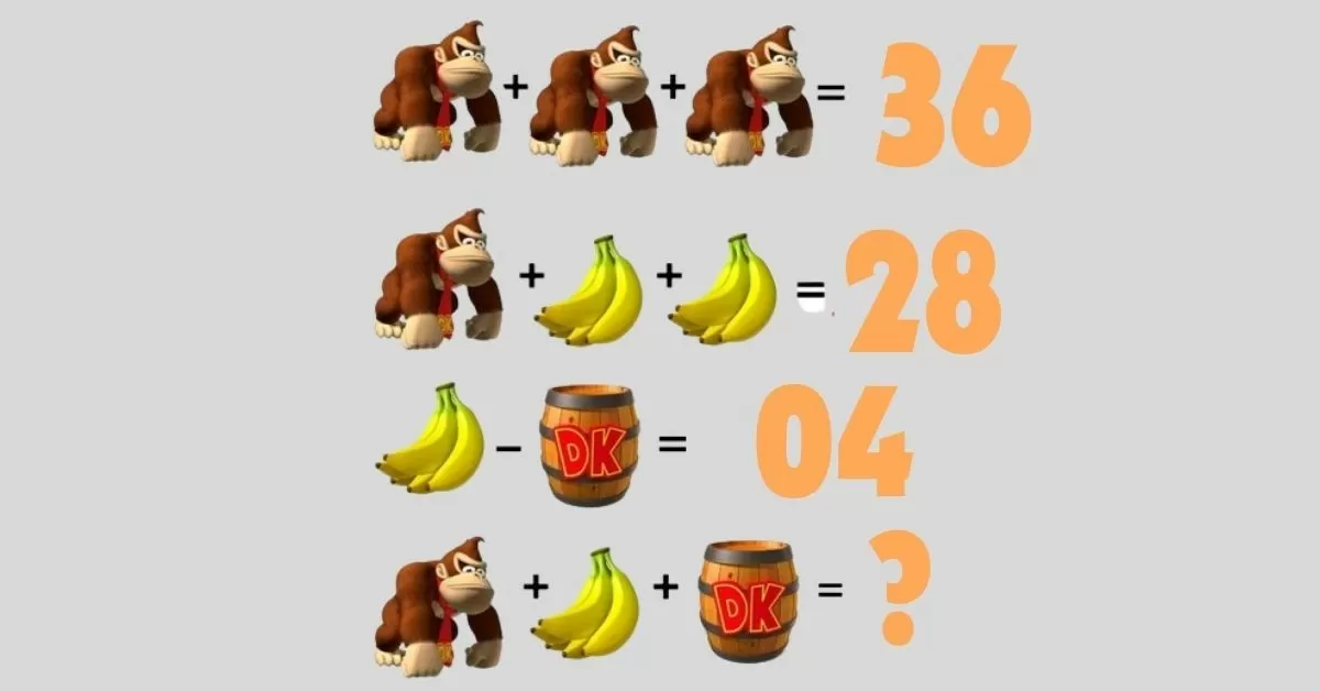 Find the Secret Sum in This Donkey Kong Puzzle