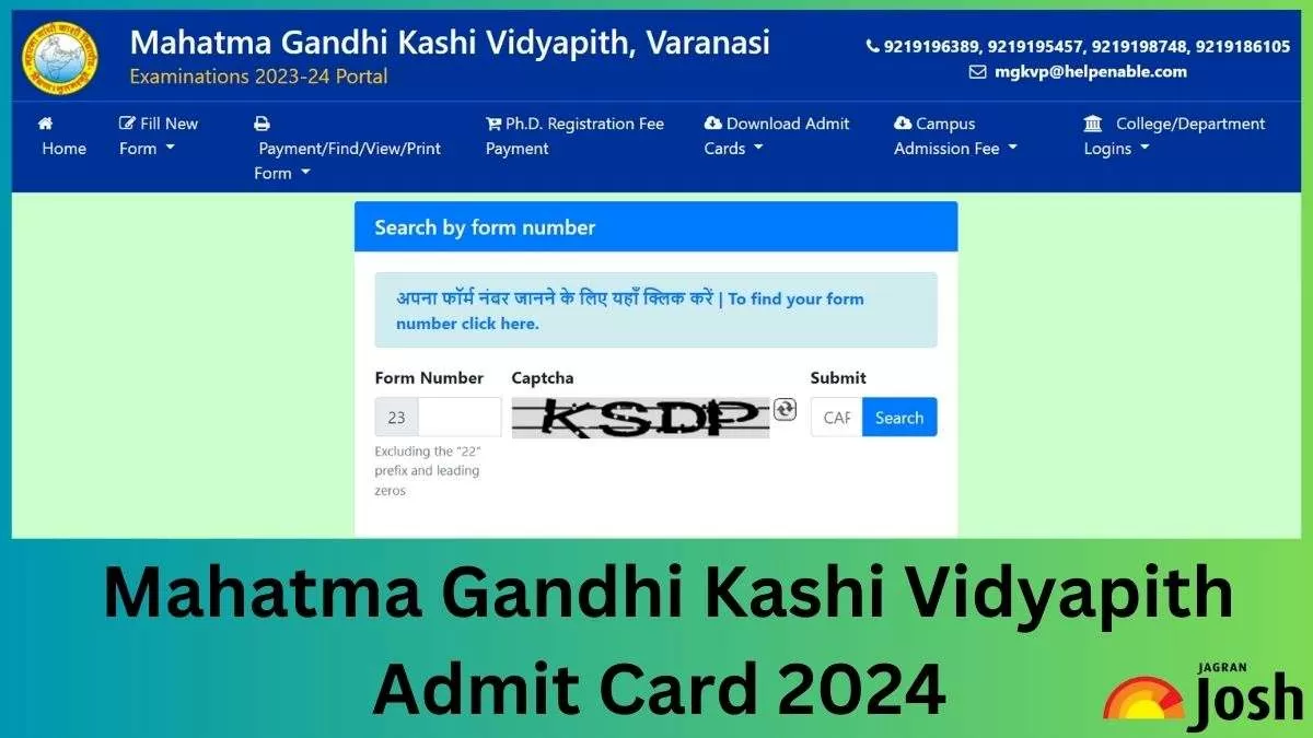 Get the direct link to download the MGKVP Admit Card 2024 PDF here.