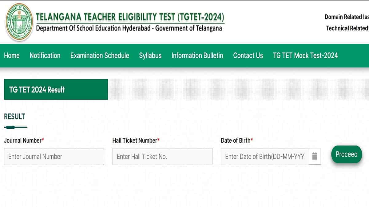 TSTET Result 2024 OUT at schooledu.telangana.gov.in Direct Link to