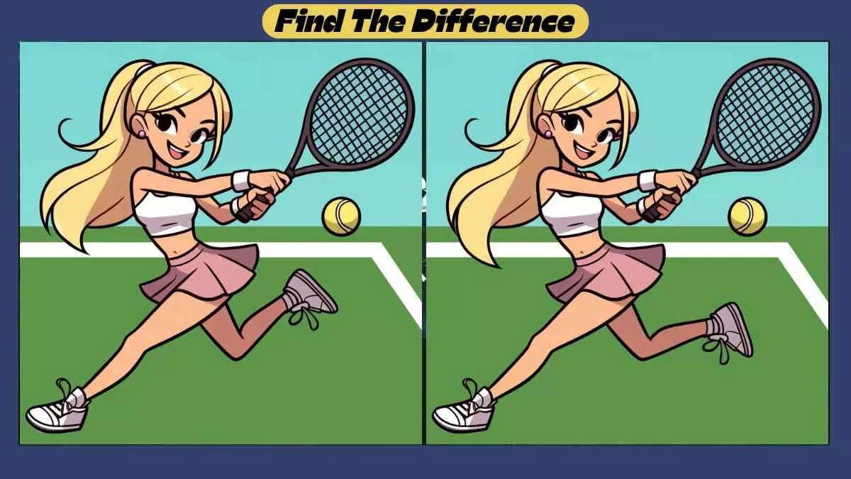 Find 3 Differences in 42 Seconds in This Tennis Scene Scene