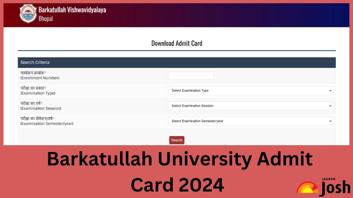 Barkatullah University Admit Card 2024 OUT at bubhopal.ac.in; Direct Link to Download Annual Exam Hall Ticket PDF