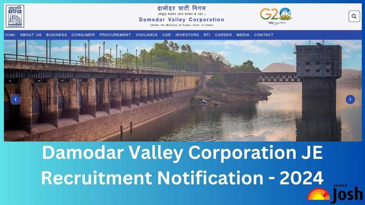 Damodar Valley Corporation JE Recruitment 2024, Apply Online for 64 Posts, Check Eligibility  and Other Details