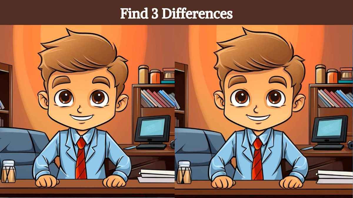 Find 3 Differences Between The Guy In The Office Desk Pictures In 16 Find 3 Differences Between The Guy In The Office Desk Pictures In 16