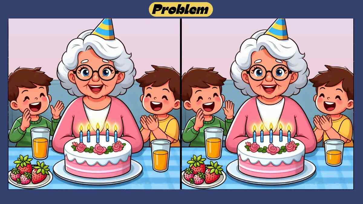 Find 3 Differences in 30 Seconds in This Birthday Celebration Scene