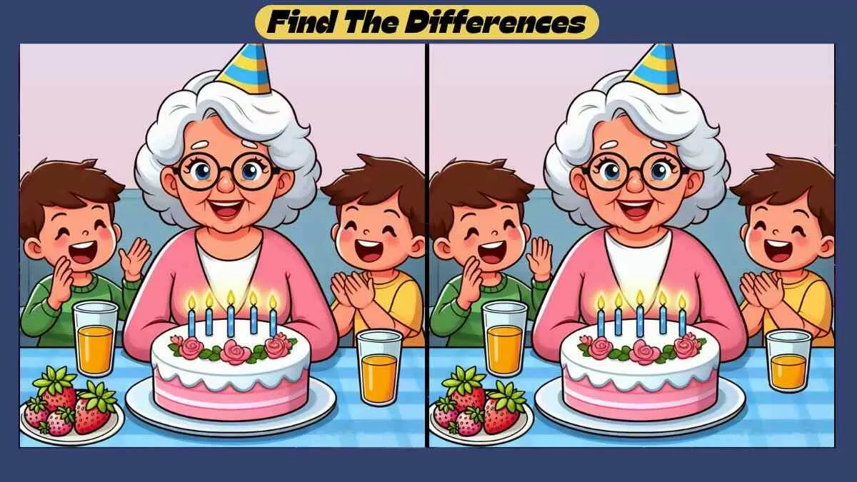 Find 3 Differences in 30 Seconds in This Birthday Celebration Scene