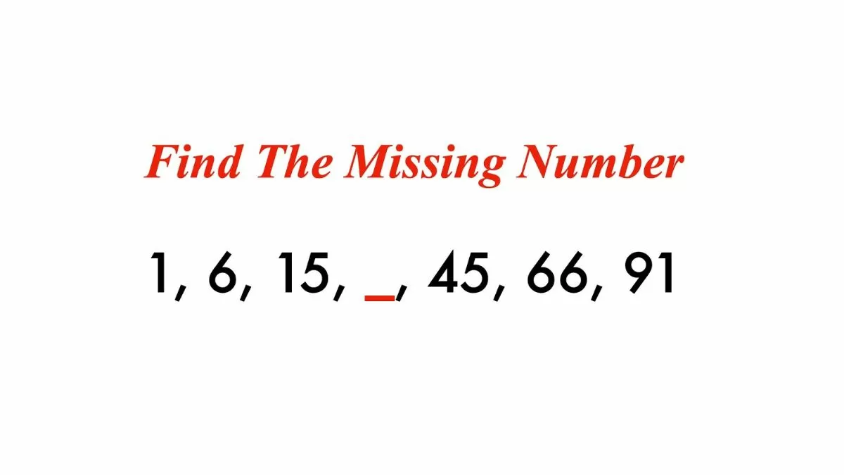 Find The Missing Number.
