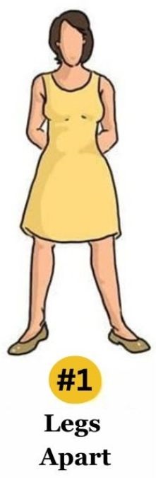 legs apart standing personality traits