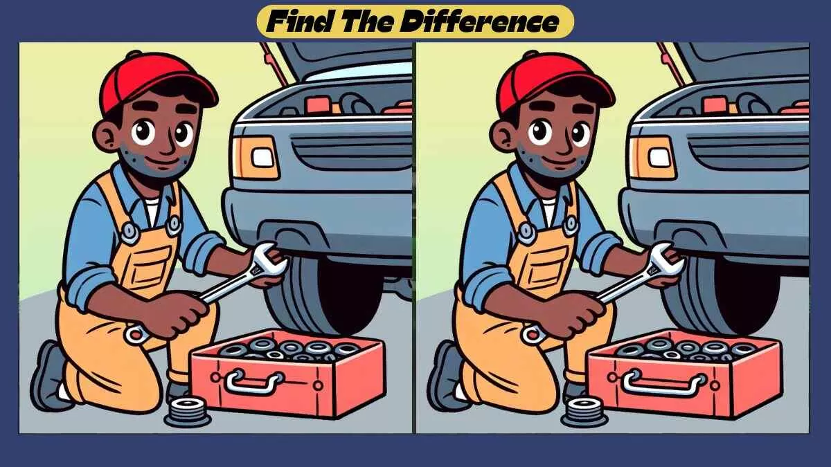 Find 3 Differences in 31 Seconds in This Car Mechanic Scene