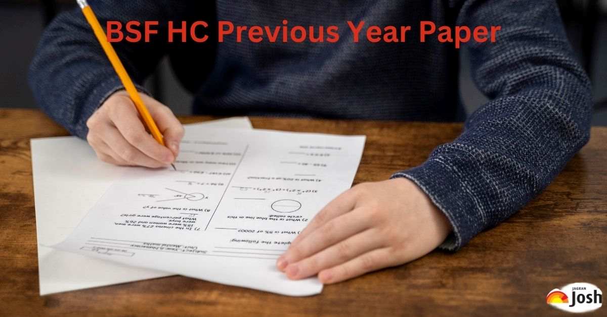 BSF HC Previous Year Paper: PDF Download