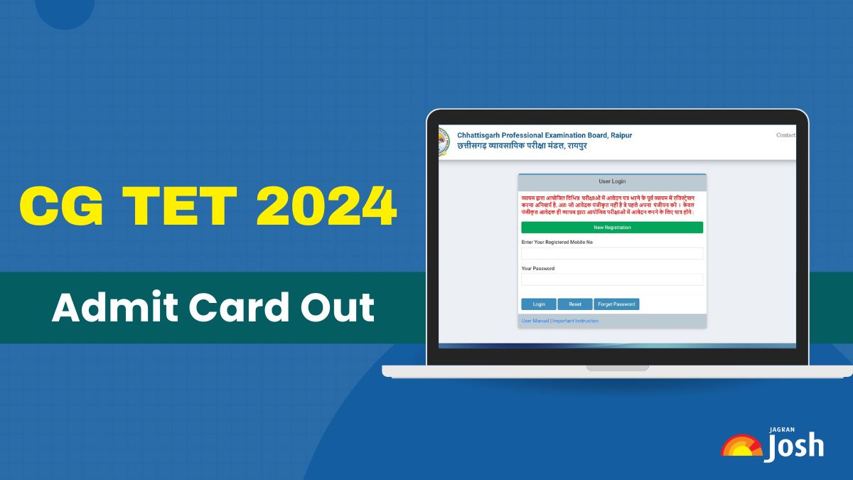 CG TET Admit Card 2024 Out at vyapam.cgstate.gov.in, Download Chhattisgarh TET Hall Ticket Here