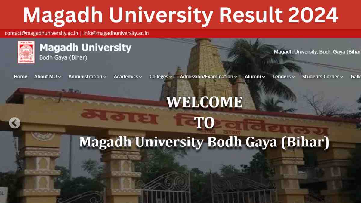 Magadh University Result 2024: मगध यूनिवर्सिटी के सभी सेमेस्टर के ...