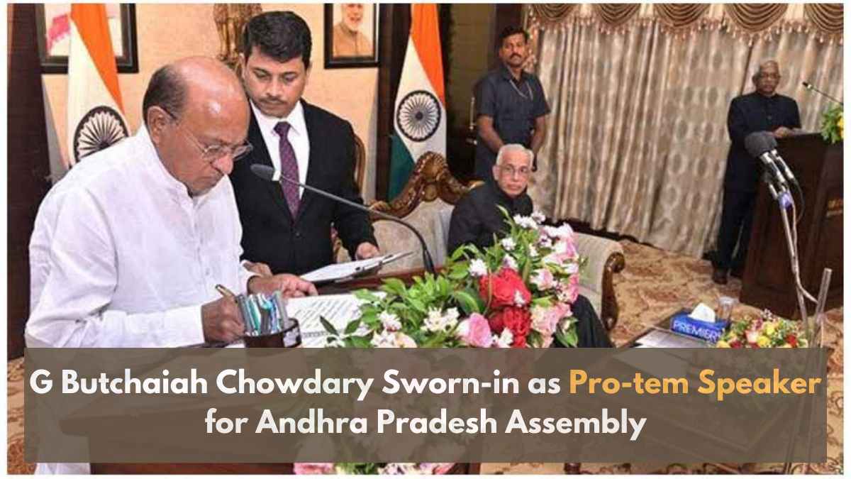 G Butchaiah Chowdary Sworn-in as Pro-tem Speaker for AP Assembly; Know ...