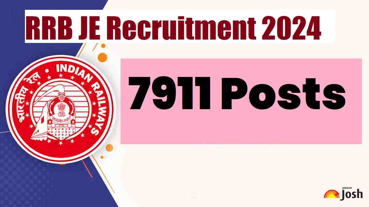 RRB JE Recruitment 2024 Notification for 7911 Various posts Check