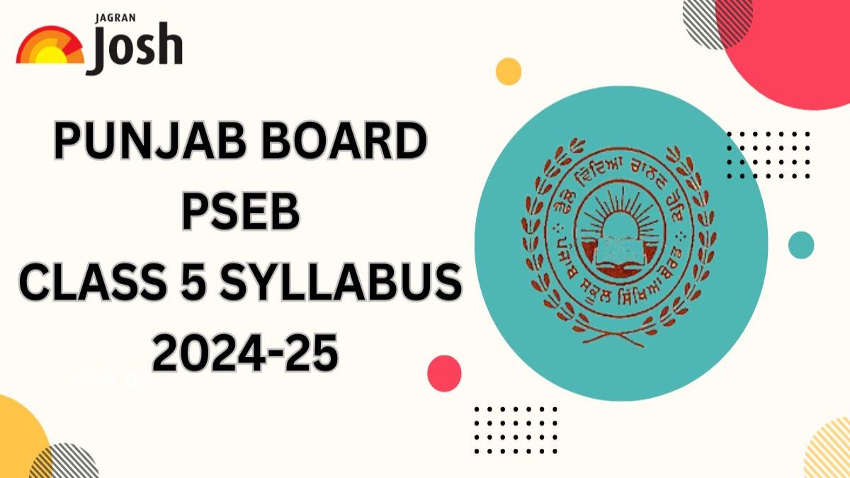 Punjab Board Class 5 Latest Syllabus 2024-25: Download Subject-Wise Syllabus PDFs