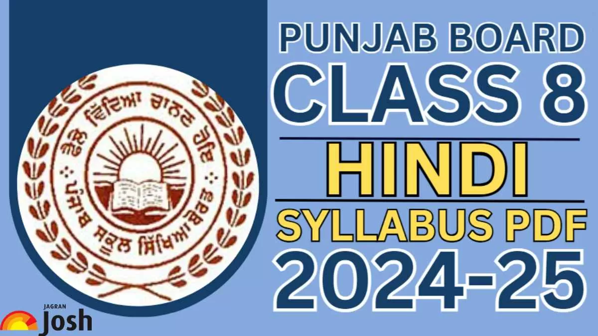 PSEB Class 8 Hindi (1st And 2nd Language) Syllabus 2024-25: Download PDF