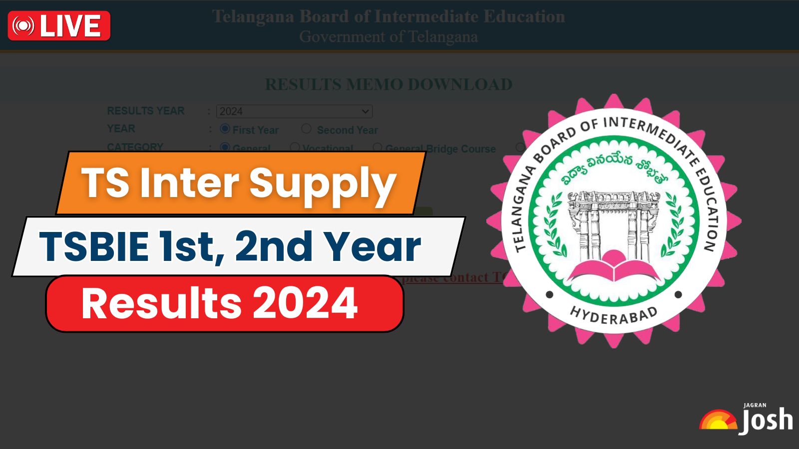 TS Inter Supply Results 2025 Manabadi Out Telangana TSBIE 1st & 2nd