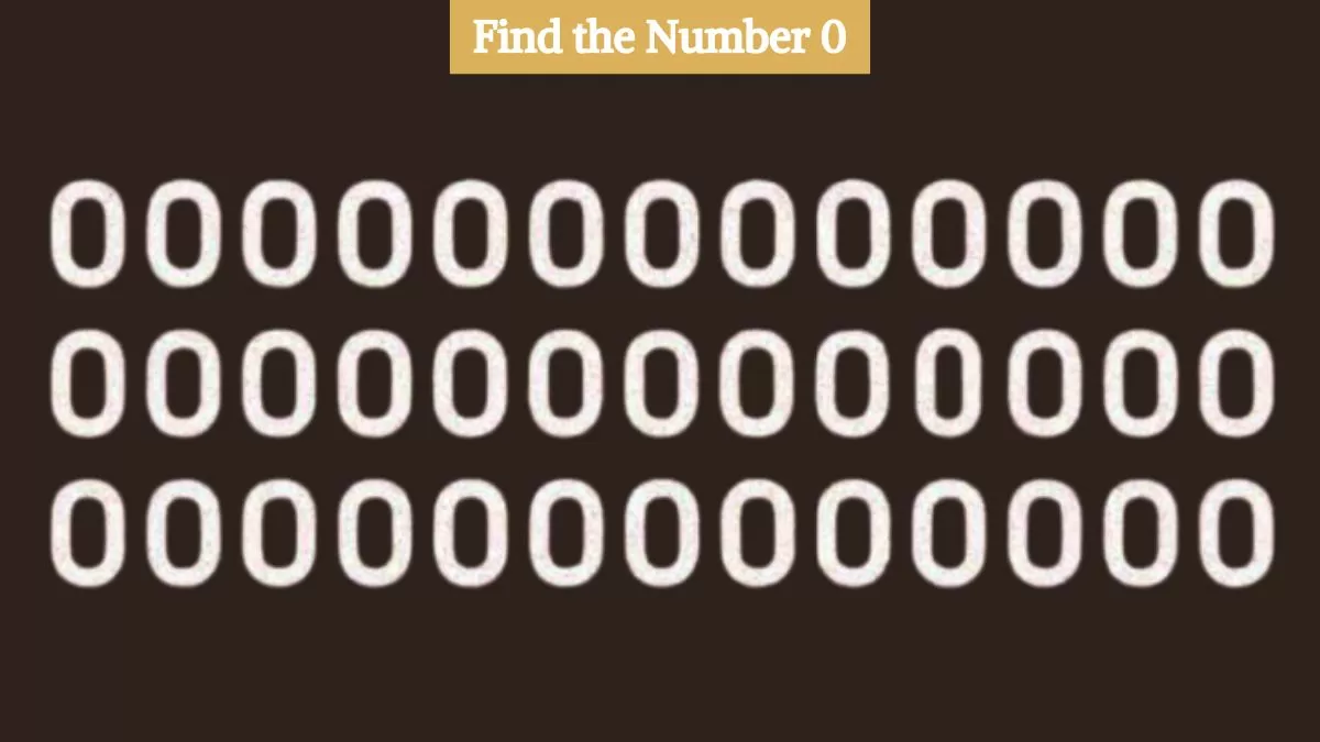 Find the number 0