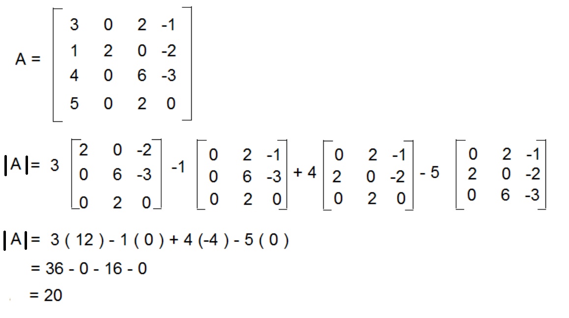 Understanding Concepts of Determinants and Matrices: find the topic and ...