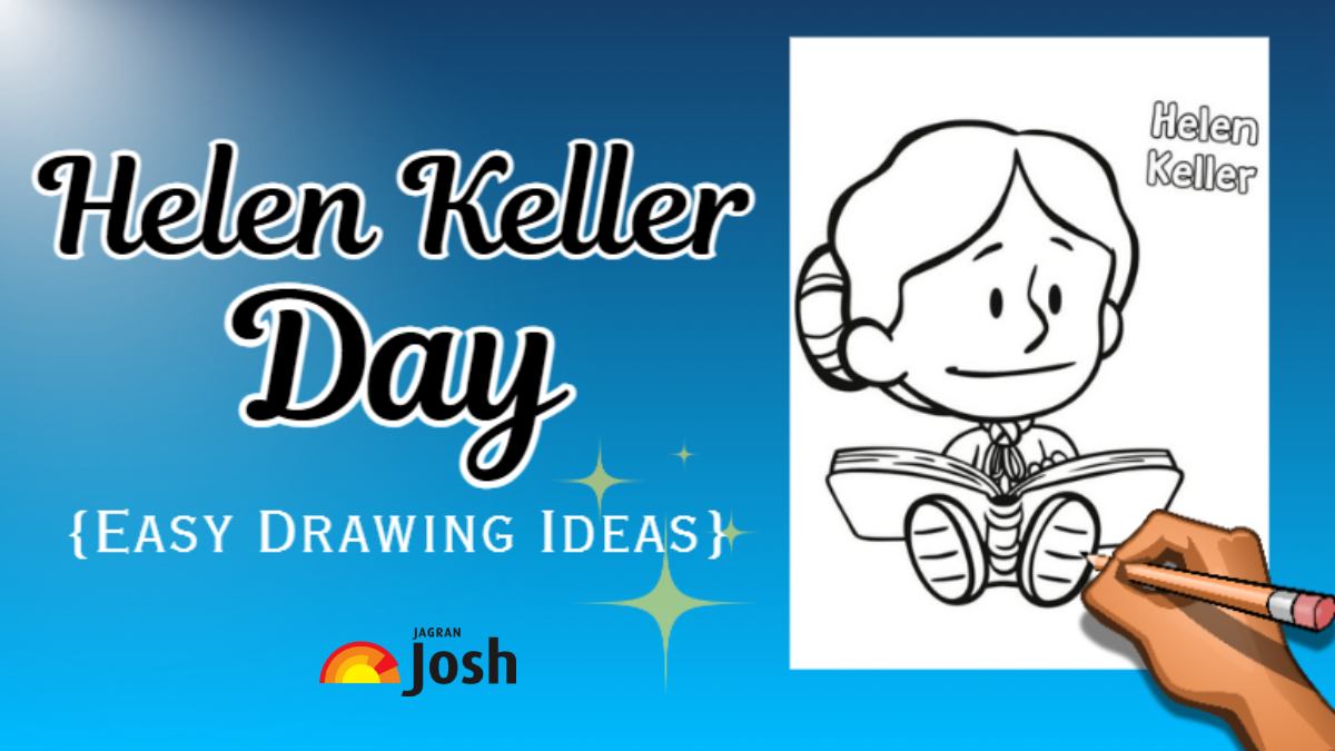 Helen Keller Easy Drawing Ideas for Students