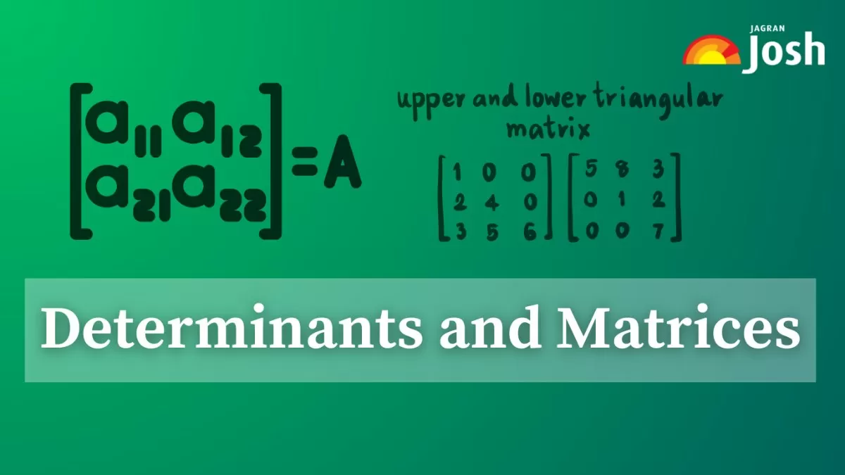 Understanding Concepts of Determinants and Matrices: find the topic and ...