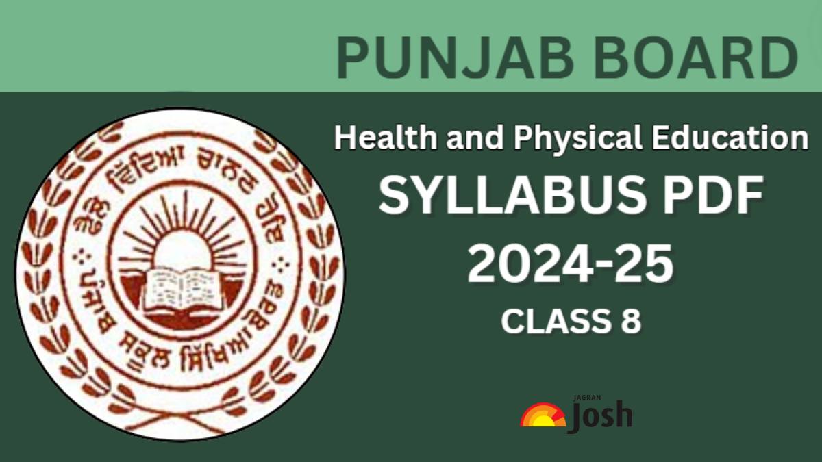 PSEB Class 8 Health and Physical Education Syllabus 2024-25: Download Syllabus PDF for 2025 Board Exams