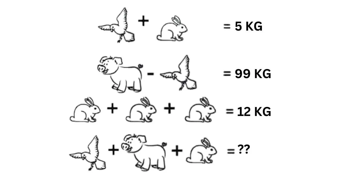 Find the Total Weight of Animals