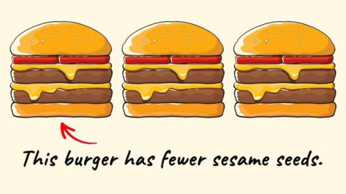 which burger is different brain teaser iq test
