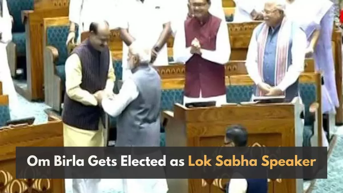 Om Birla elected as Lok Sabha Speaker after voice vote