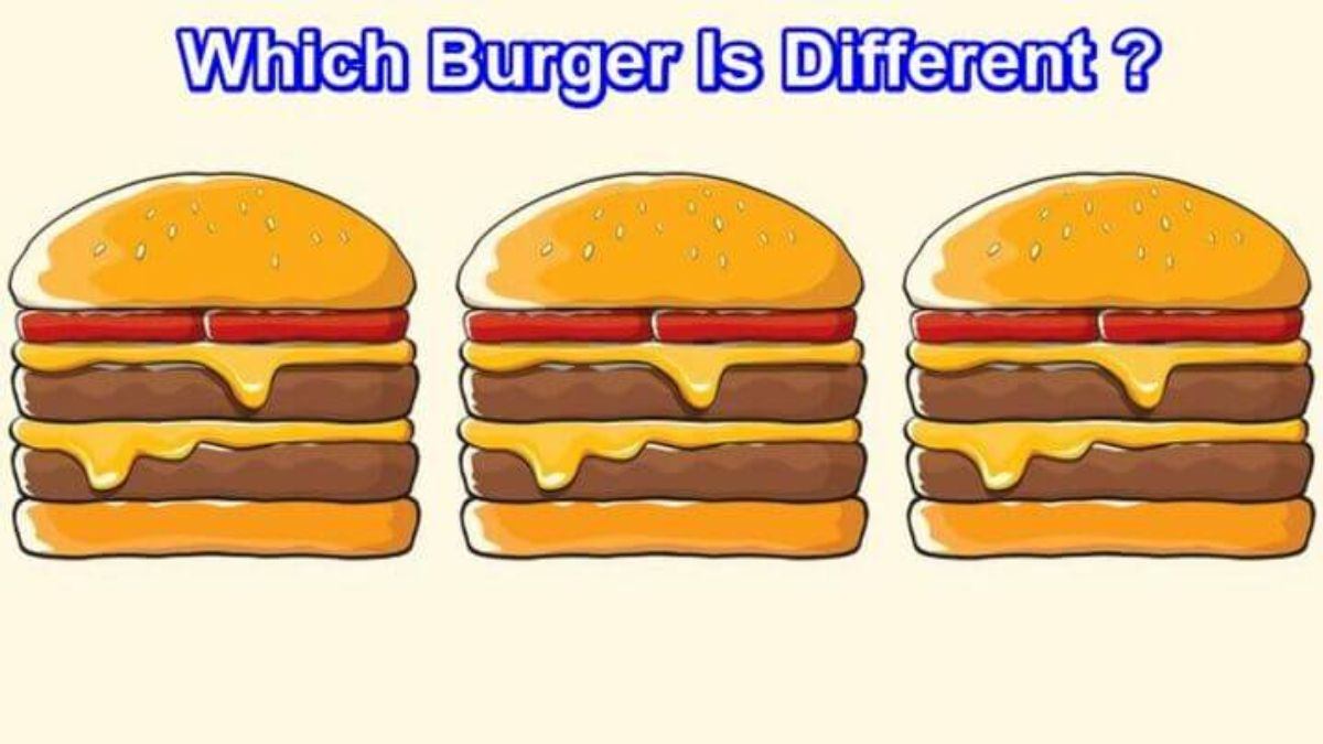 which burger is different brain teaser iq test