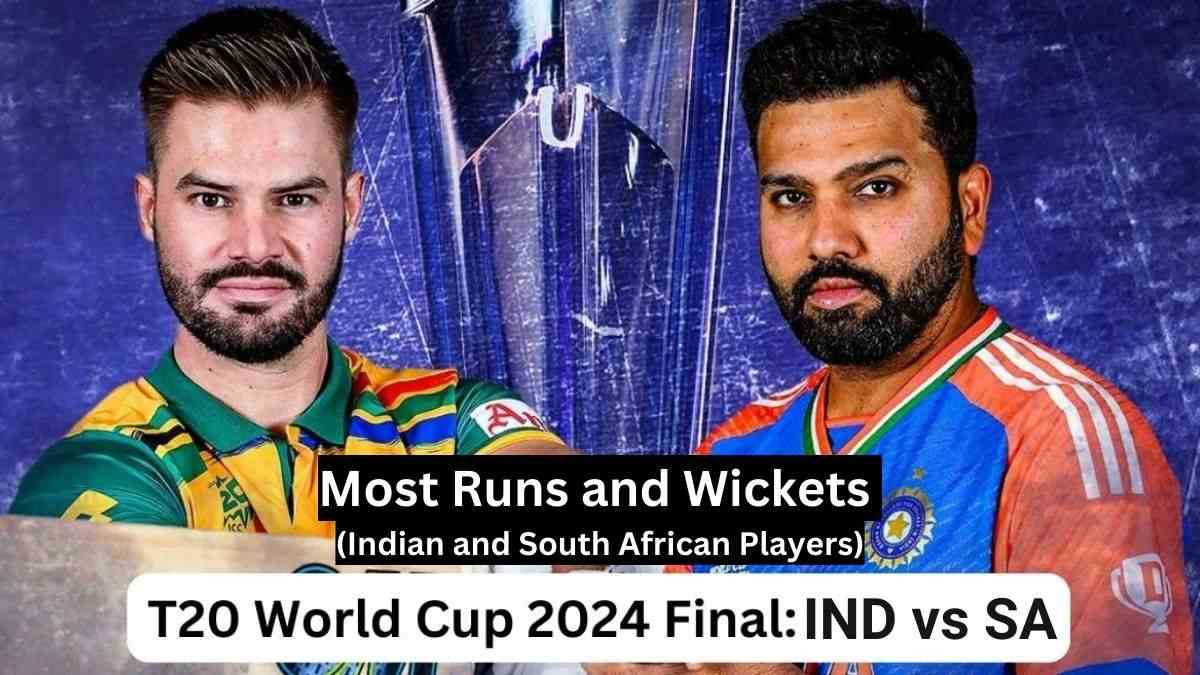 T20 World Cup 2024 Most Runs and Wickets By Indian and South African