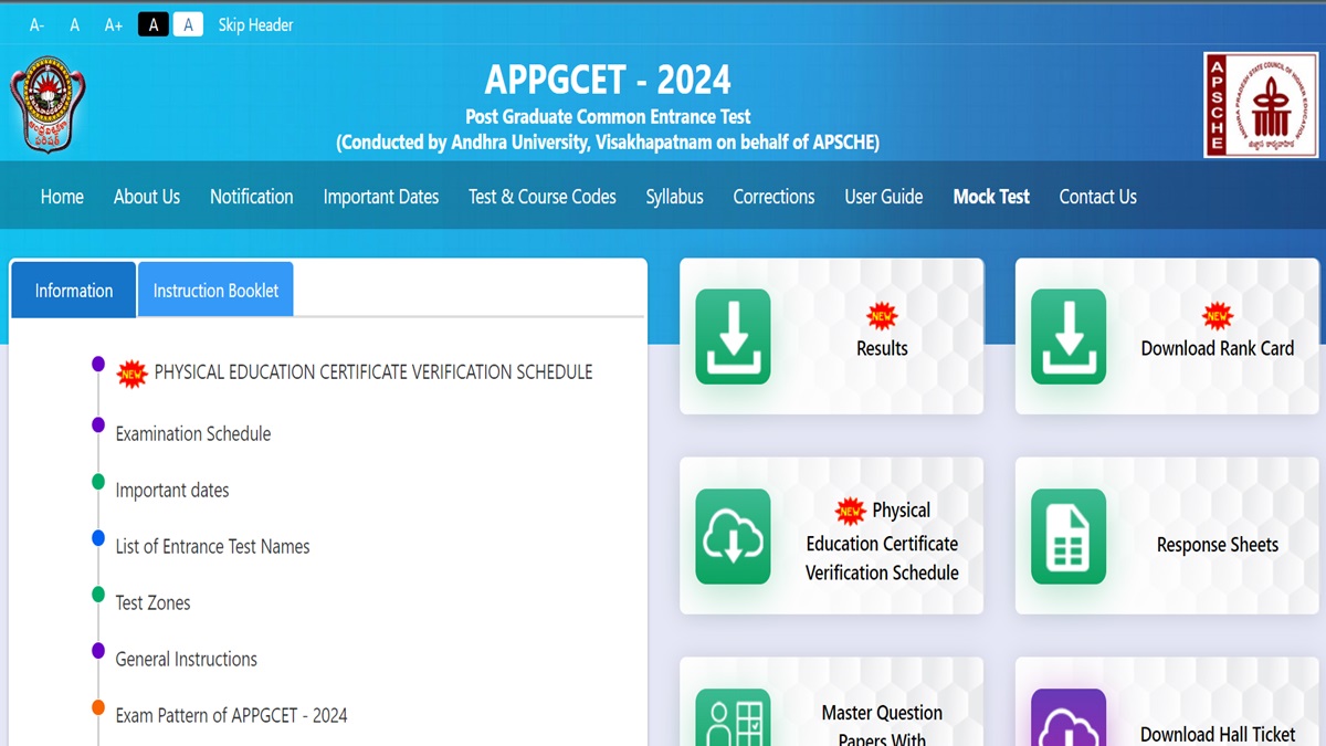 AP PGCET Result 2024 Declared, Download Rank Card Here