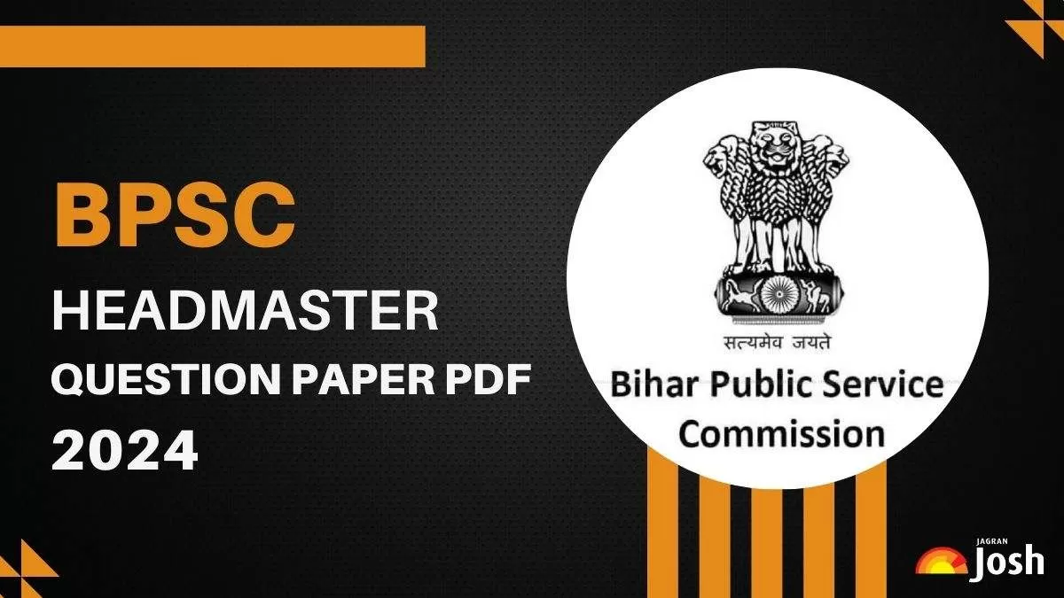 बिहार बीपीएससी हेडमास्टर प्रश्न पत्र 2024 PDF डाउनलोड करने का डायरेक्ट लिंक इस लेख में देख सकते हैं।