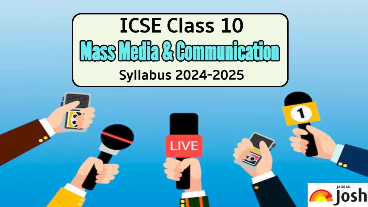 ICSE Class 10 Mass Media & Communication Syllabus 2024-25 PDF
