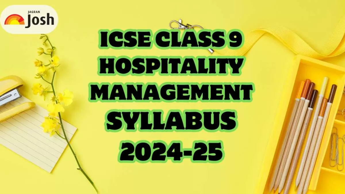 Download ICSE Class 9 Hospitality Management Syllabus. 