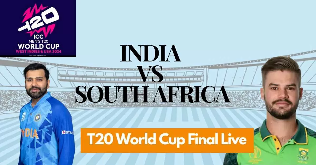 India vs South Africa T20 World Cup 2024 Final Live 