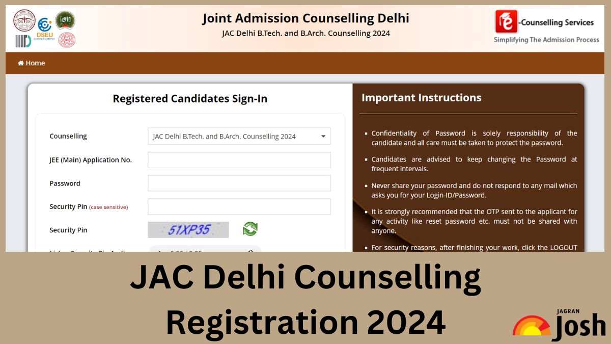 JAC Delhi Counselling 2024; Registration Start, Check the Direct Link and Other Details